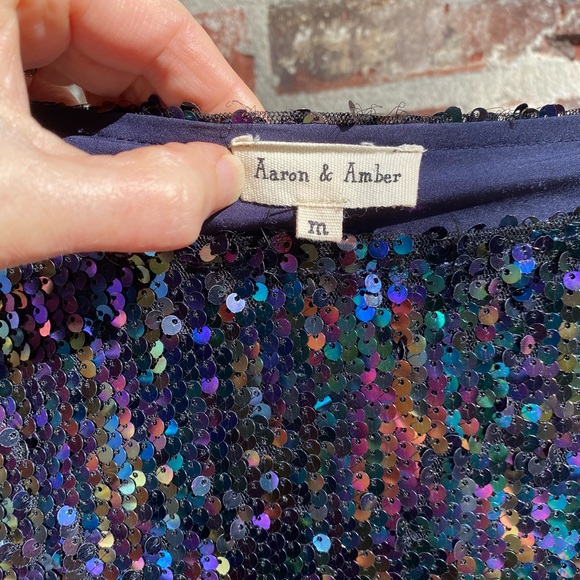 Blue with iridescent sequin dress - Picture 5 of 9